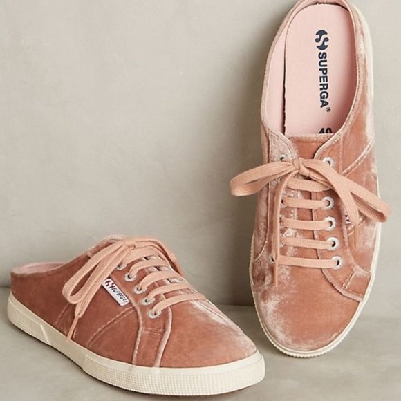 superga velvet pink